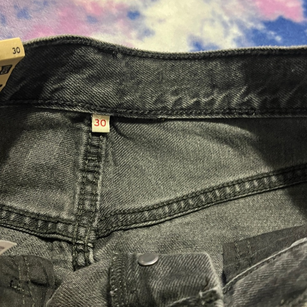 Levi’s Black Denim Side Slit Midi Jean Skirt - Picture 6 of 10